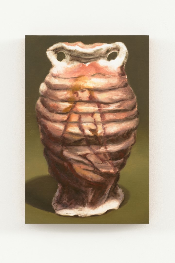 Artefact (2025), 28.5 x 18.8 cm, oil on paper on panel