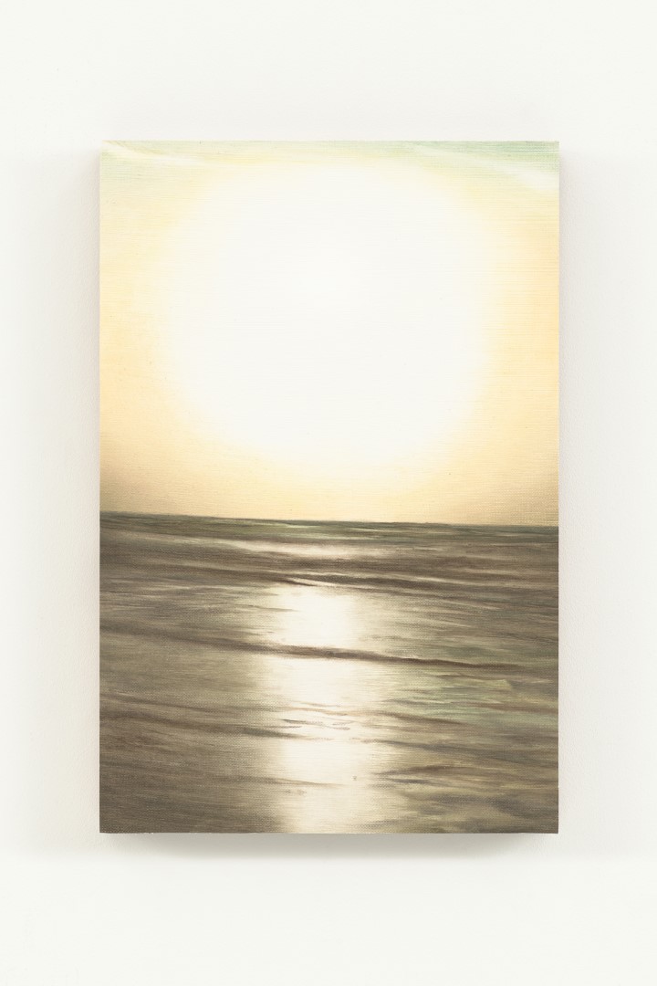 Sunset (2025), 29.5 x 19.5 cm, oil on paper on panel